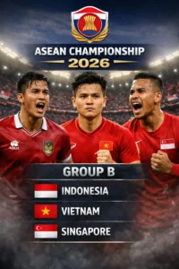 Read more about the article ASEAN Championship 2026: Kali ini Timnas Indonesia Segrup dengan Vietnam dan Singapura