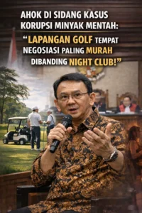 Read more about the article Ahok di Sidang Kasus Korupsi Minyak Mentah: Lapangan Golf Disebut Tempat Negosiasi Paling Murah Dibanding Night Club