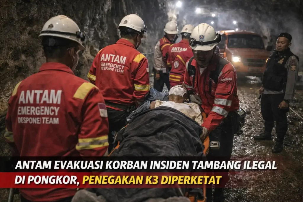 Antam Evakuasi Korban Insiden Tambang Ilegal di Pongkor, Penegakan K3 Diperketat