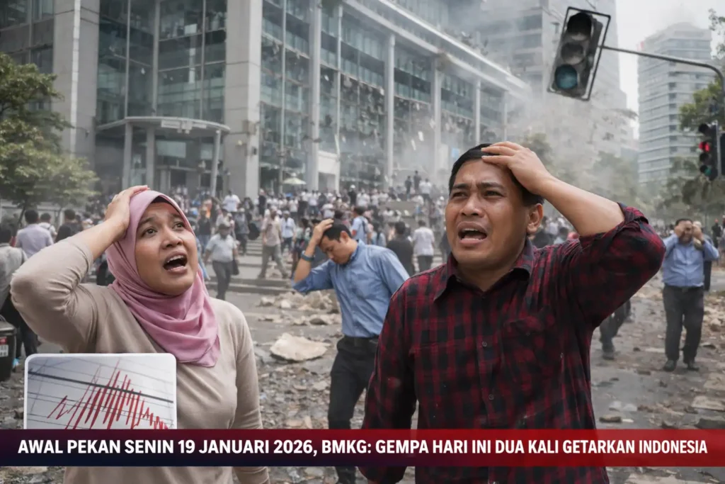 Awal Pekan Senin 19 Januari 2026, BMKG Gempa Hari Ini