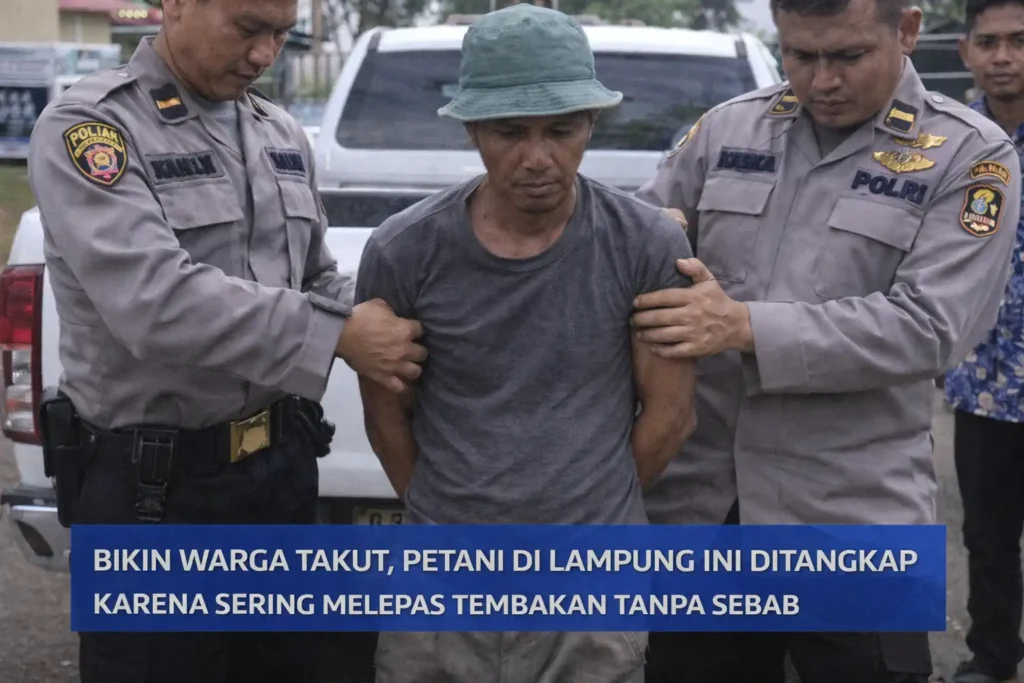Bikin Warga Takut, Petani di Lampung Ini Ditangkap Karena Sering Melepas Tembakan Tanpa Sebab