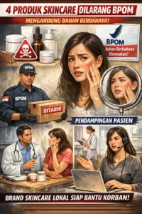 Read more about the article Empat Produknya Diidentifikasi BPOM Mengandung Bahan Berbahaya, Brand Skincare Lokal Siapkan Pendampingan Pasien