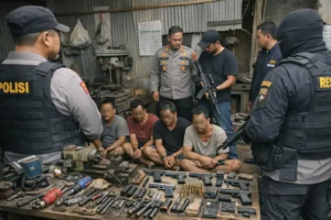Read more about the article Industri Rumahan Senjata Api Ilegal Terbongkar di Sumedang, 5 Orang Ditangkap