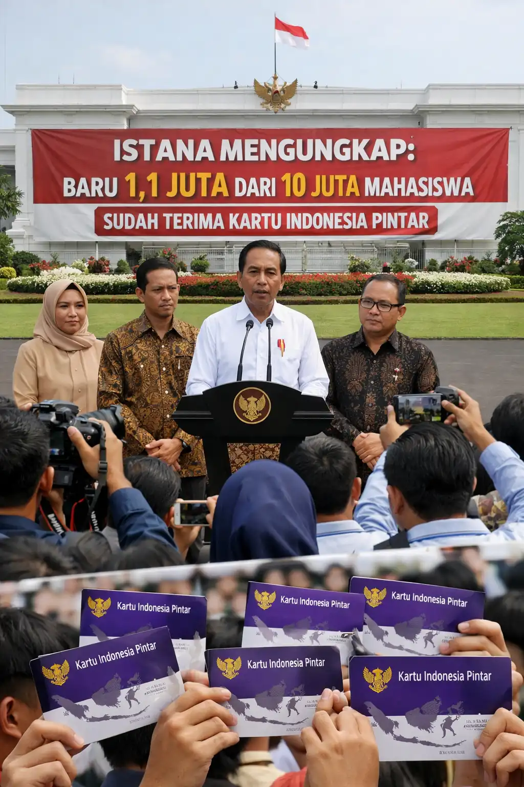 Read more about the article Istana Mengungkap Baru 1,1 Juta dari 10 Juta Mahasiswa yang Sudah Terima Kartu Indonesia Pintar