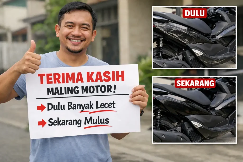 Korban Curanmor Bilang Terima Kasih ke Maling Motor