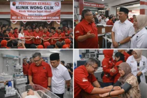 Read more about the article Momen HUT Ke-53 PDIP Hidupkan Kembali Klinik Wong Cilik Sukabumi