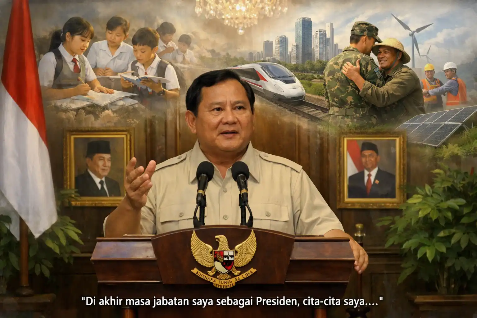 Read more about the article Prabowo Mengungkap Cita-citanya di Akhir Masa Jabatannya Sebagai Presiden Indonesia