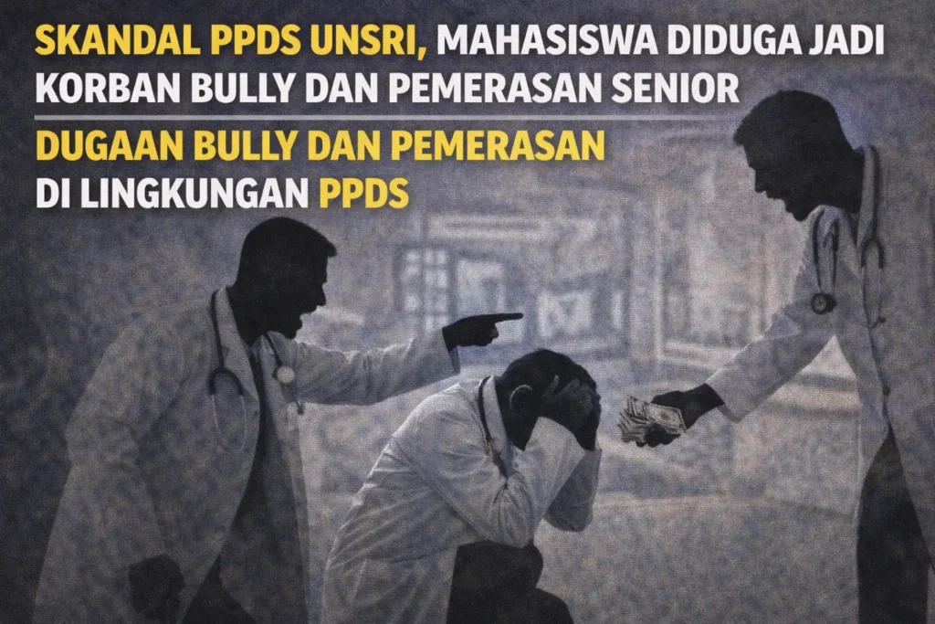 Skandal PPDS Unsri, Mahasiswa Diduga Jadi Korban Bully dan Pemerasan SeniorDugaan Bully dan Pemerasan di Lingkungan PPDS