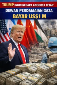 Read more about the article Trump Ingin Negara Anggota Tetap Dewan Perdamaian Gaza Bayar US$1 M