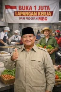 Read more about the article Prabowo Subianto: Saya Buktikan Buka 1 Juta Lapangan Kerja Hanya dari MBG